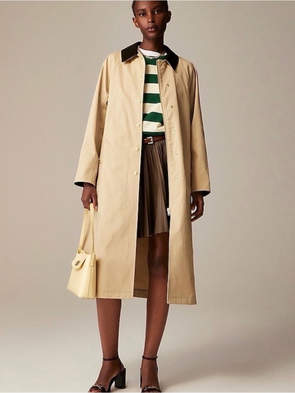 J. Crew Long Barn Jacket™ in waxed cotton twill CC954